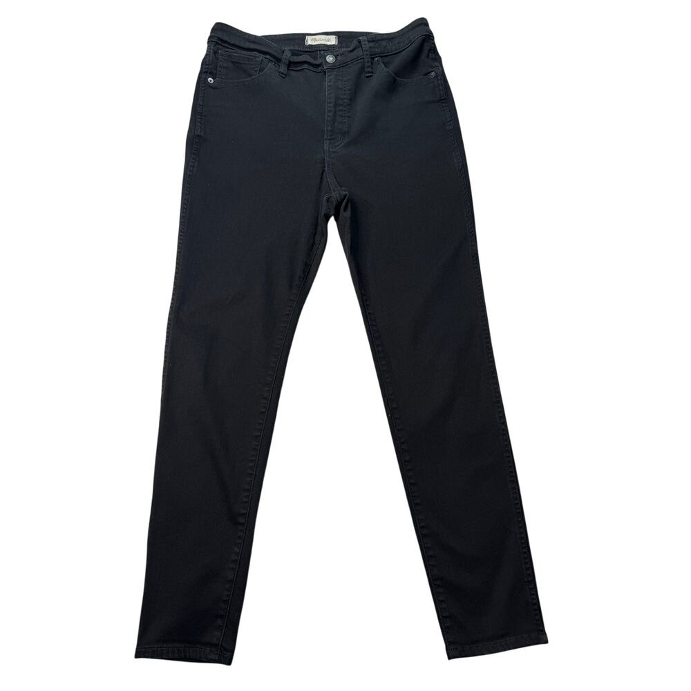 Madewell High Rise Skinny Jeans Black Stretch Denim Ankle Womens Size 32